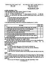 Đề kiểm tra chất lượng học kỳ II môn Giáo dục công dân Lớp 8 - Năm học 2016-2017 - Phòng GD & DDT Việt Yên (Có đáp án)